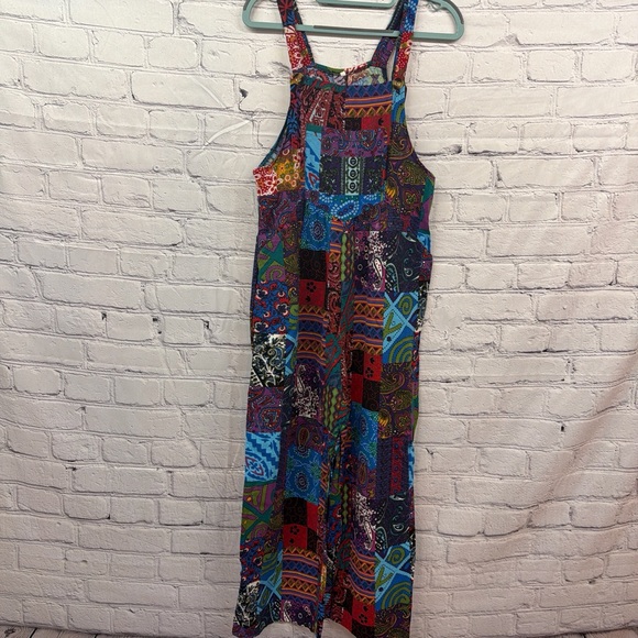 Multicolor Patchwork Overalls - Picture 3 of 3